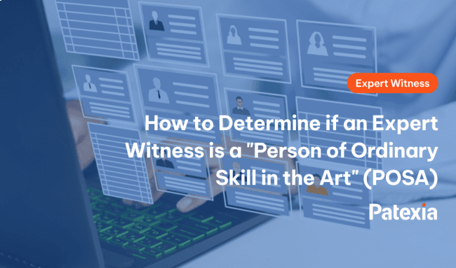 How to Determine if an Expert Witness is a "Person of Ordinary Skill in the Art" (POSA)